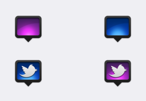 Grooveshark and Twitter replacement icon packages