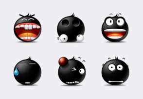 POPO emotions: The Blacy icon packages
