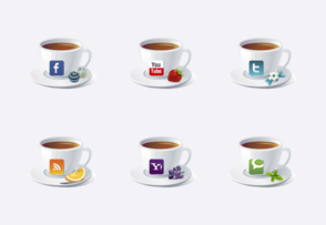 Social Teacups icon packages