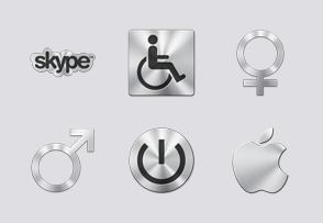 Brushed Metal Icons icon packages