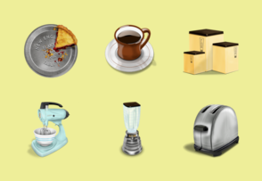 Vintage Kitchen icon packages