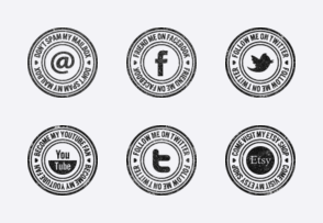 Social Media Stamps icon packages