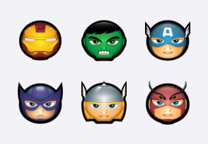 Superhero Avatars icon packages