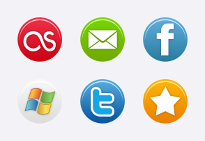 Social media simple icon packages