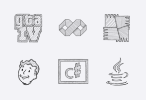 Sketchy Icons v 1.2 icon packages