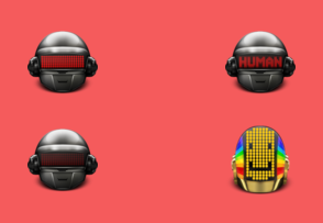 Daft Punk helmets icon packages
