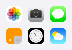 Apple iOS 7 icons icon packages