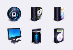 3D BlueFX Desktop Icons icon packages