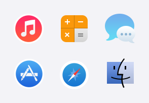 iOS 7-inspired Mac icon set icon packages