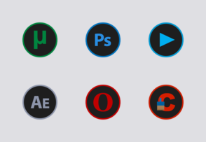 Circular icon set icon packages