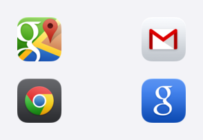 Google iOS 7 app icons icon packages