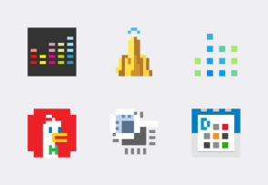 Simply 8-bits #3 icon packages