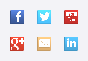 Isometric Social Media Icons icon packages