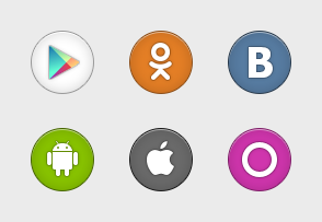 Round Social Media 2 icon packages