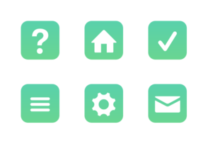 Gradient Runded Glowing Icons icon packages