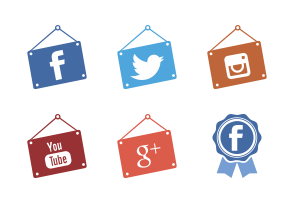 3in1 social media piconic icon packages