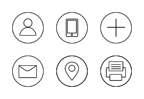 Round Black Icons icon packages