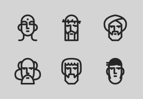 Characters from Pop Culture icon packages
