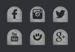 Grave Yard Social Media icon packages
