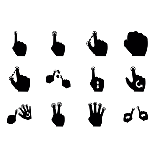 Gestures icon packages