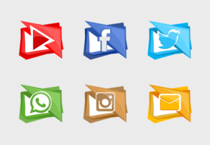 Social Network and media icon packages
