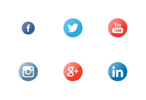 Social Media in Circle icon packages