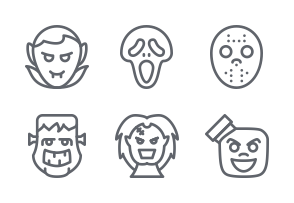 Horror Movies | Happy Halloween icon packages