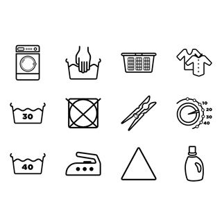 Laundry Guide icon packages