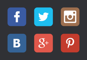 Social web icons icon packages