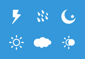 Vector Weather icon packages
