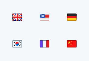 142 mini country flags icon packages