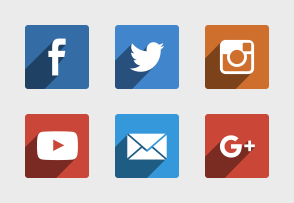 Miu square shadow social icon packages