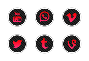 Black White Social Media FREE! icon packages