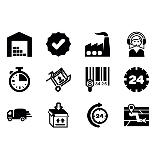 Logistics icon packages