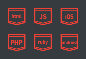 E-Learning / Coding / Tutorial Badge Icons icon packages
