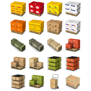 Cargo Boxes icon packages