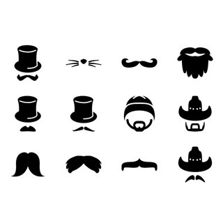 Moustaches icon packages