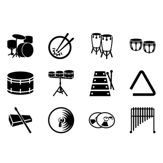 Percussion icon packages
