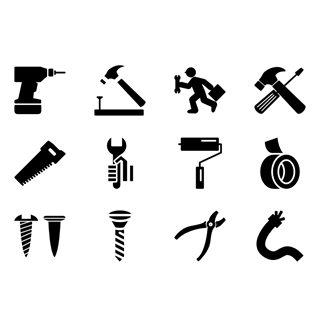 Do It Yourself Filled icon packages