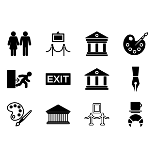 Museum Filled icon packages