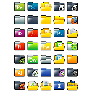 Sleek XP: Folders icon packages