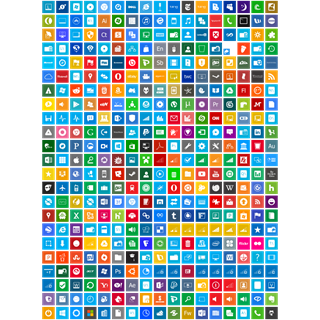 Metro UI icon packages