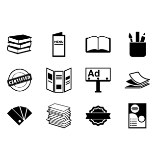 Stationery icon packages