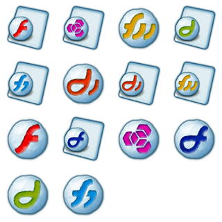 Macromedia Snowballs icon packages