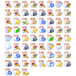 iCandy Junior File Types icon packages