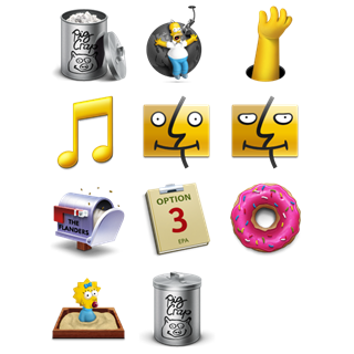 Simpsons icon packages