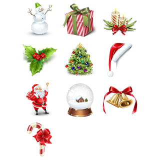 Silent Night Christmas icon packages