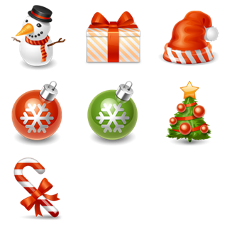 Winter Holiday icon packages