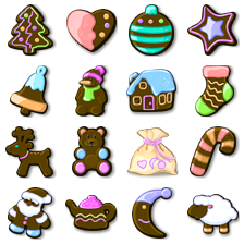 Xmas Gingerbread icon packages