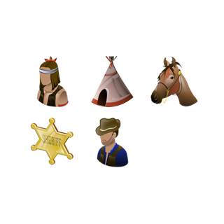 Wild West icon packages